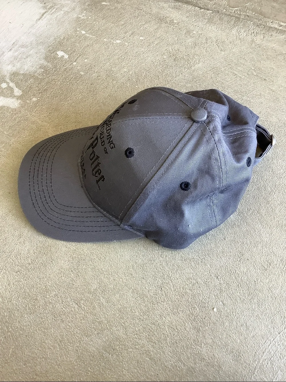 Wizarding world of Harry Potter grey baseball cap